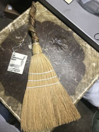 Freindswood Appalachian Handmade Artisan Hearth Broom Twisted Wood Branch Witch