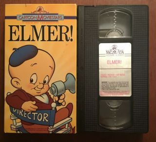 Cartoon Moviestars Elmer (vhs 1988) Elmer Fudd Daffey Duck Bugs Bunny Rare Oop