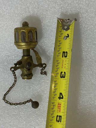 Vintage Antique Old Gas Light Fixture Brass Burner Part Mantel Lantern?