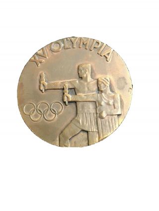 Finland Olympic Games Helsinki 1952 Official Participation Bronze Medal Rare