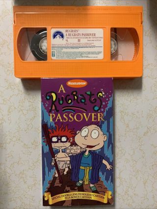 A Rugrats Passover (vhs) Tommy,  Angelica.  Vg Cond.  Rare.  Jewish.  Nickelodeon.  Nr