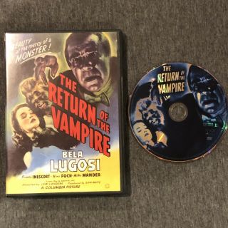 Return Of The Vampire (dvd,  2002) Bela Lugosi Horror 1943 Cult Thriller Rare Oop