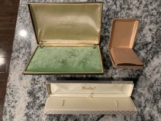 Vintage/antique (3) Jewelry Presentation Boxes Krementz,  Napier,  Velvet