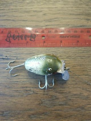 Vintage Creek Chub Dingbat Wood Glass Eye Fishing Lure