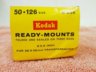 NOS Vintage Kodak B256 Ready Mounts RARE 26 X 26mm TRANSPARENCY SIZE 2 x 2 Inch 2