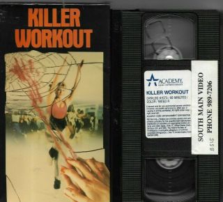 Vhs Horror Movie " Killer Workout " 1987 (rare)