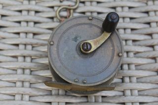 Vintage Brass Fishing Reel