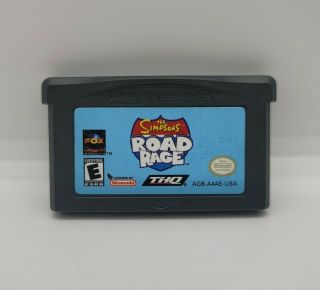 The Simpsons Road Rage (nintendo Game Boy Advance,  2003) Gbc Gba Rare Htf