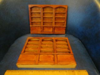 Dollhouse Miniatures,  2 General Store Display Cabinets / Shelves