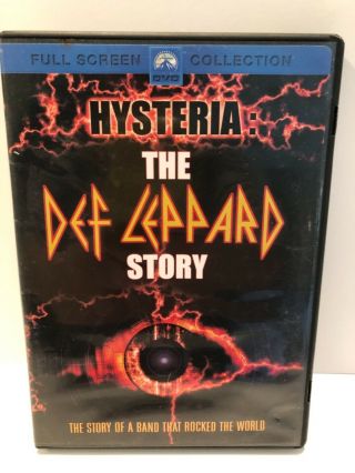 Hysteria: The Def Leppard Story (dvd,  2005) Full Screen Paramount Rare