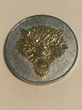 Dire Wolf - Winter Is Coming - Antique Silver - Geocoin