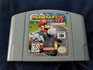 Nintendo 64 Mario Kart 64 Not For Resale Nfr Authentic N64 Rare Game