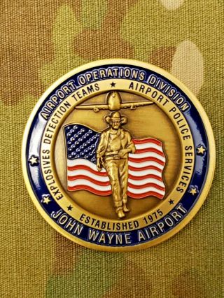 Rare,  Orange County Sheriffs Department John Wayne Airport Challenge Coin