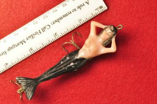 Vintage The Virgin Mermaid Fishing Lure By Stream - Eze