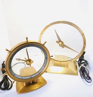 Rare Vintage Jefferson Golden Helm Electric & Golden Hour Mystery Clock Repair