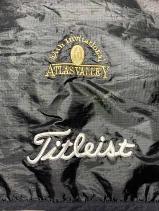 TITLEIST GOLF TOWEL RAIN COVER GREAT Shape Atlas Valley Invitational RARE RARE 3
