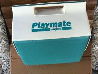 Vintage Igloo Playmate Cooler Teal Aqua Rare