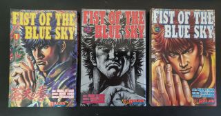 Fist Of The Blue Sky Vol.  1,  2,  3 By Buronson And Horie Nobu Manga Book,  Rare