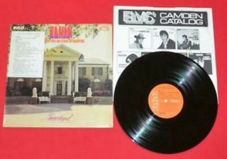 Very Rare Promo Elvis Presley - Recorded Live On Stage In Memphis (near)