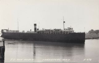 Ship C.  1940s Rppc The No.  3 Inbound Loaded & Ready To Hit The Docks Aarr Ferry