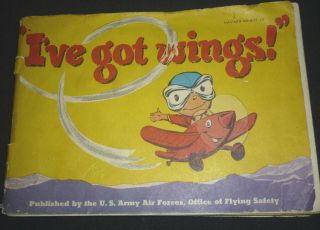 Vtg 1940s Us Army Air Force Flying Safety Book I 