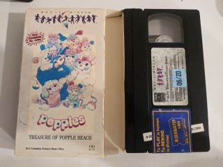 Popples: Treasure of Popple Beach - (VHS,  1986) Rare 3
