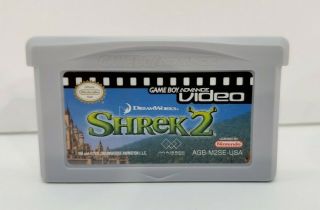 Nintendo Gameboy Advance Video Shrek 2 Cartridge Only Gba Rare