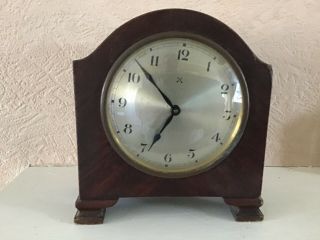 Antique / Vintage H.  A.  C Wurttemberg Germany Mantle Clock “ Spares Or Repairs “