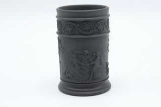 Rare Antique Wedgwood All Black Basalt Small Spill Vase (pre - 1860)