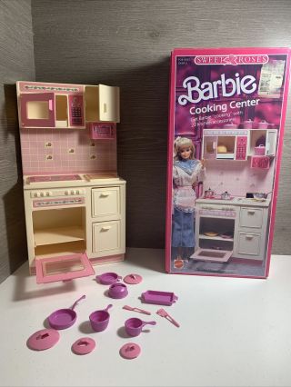 Vintage 1987 Barbie Sweet Roses Cooking Center W/ Box