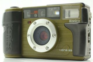 [exc,  Rare Olive] Konica Genbakantoku 35 35mm Film Camera Japan 045
