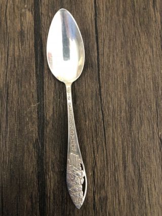 Vintage Sterling Silver South Dakota Mount Rushmore Spoon 5 1/2 Inches