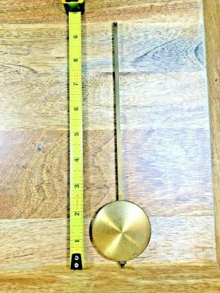 Antique Clock Pendulum Bob Adjustable 9 1/2 Inches Long (3.  6 Oz) (k1875)