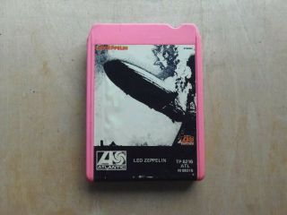 Led Zeppelin S/t Self Titled 8 Track Tape 1969 Atlantic Tp - 8216 Rare Pink Cart