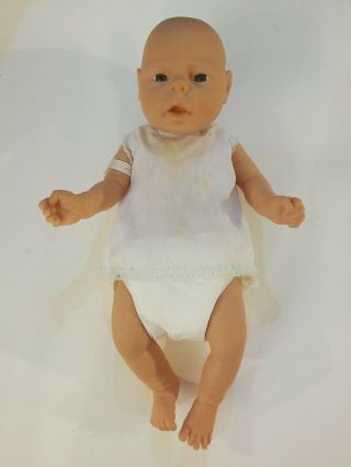 Vintage 18 " Newborn Baby Boy Doll Anatomically Correct,  With Hospital Tag