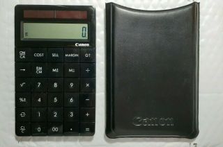 Canon Numeric Calculator X Mark I,  Black,  Rare Design W/ Case,  - Flawless