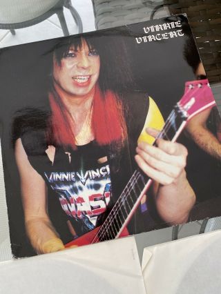 Ultra Rare Vinnie Vincent,  Kiss Live 2 Lp Kiss Army Fan Club 1987 Iron Maiden