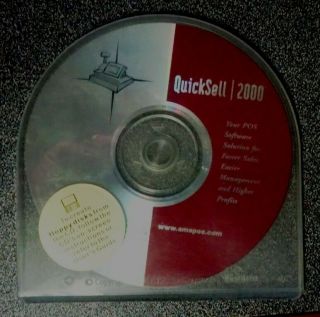 Quicksell 2000 Pos Software Disc Rare Hard To Find