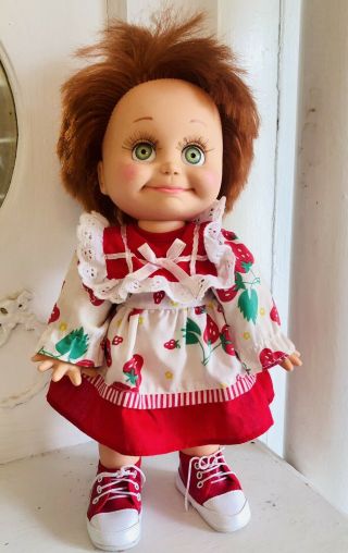 Vtg Baby Face Doll So Shy Sherri Galoob 1990 12”