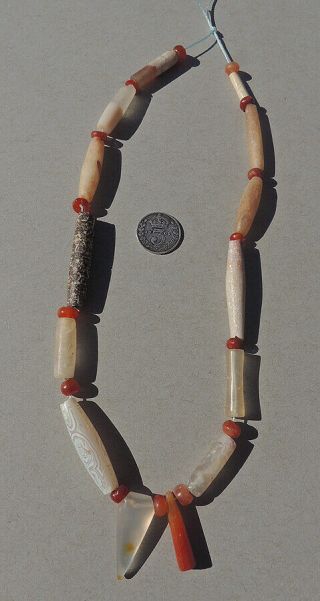 a strand of selected rare ancient small and tiny agate stone beads mali 4911 3