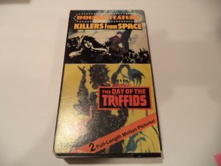 Horror/sci Fi Killers From Space/the Day Of The Triffids Vhs Videotape Rare