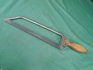 Vintage Bone / Meat / Hack / Saw Stamped Jackson Cast Steel Butcher Antique Tool