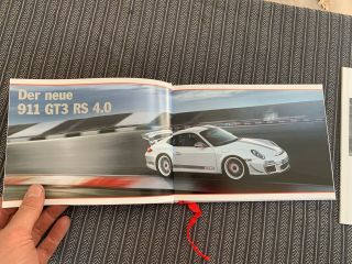 Porsche 911 997 GT 3 RS 4.  0 full set of motorsport sales brochures rare 2