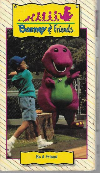 Barney & Friends - Be A Friend Barney The Dinosaur Vhs Rare