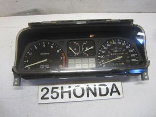 1988 Honda Civic Wagon 5 Speed Factory Instrument Cluster Speedo Ef Oem Rare