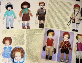 5p History Article Pics - Rare Antique Lenci Boys 300 Series Dolls 2