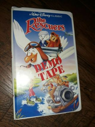 Rare Demo Tape The Rescuers (vhs,  1992) Rare Demo Tape Not Released To Public