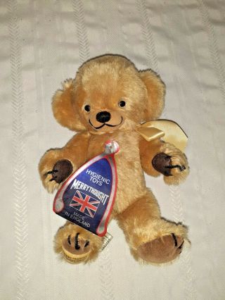 Vintage Merry Thought Jointed Teddy Bear England 8 " W/tag