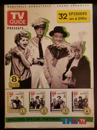Tv Guide Presents 32 Episodes On 4 Rare Dvd 4 - Disc Box Set Buy 2 Get 1