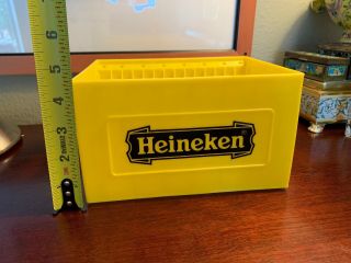 Heineken Cd Rack Vintage Plastic Beer Crate Style Limited Edition Yellow Rare